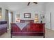 Spacious main bedroom featuring a vaulted ceiling and ample natural light at 3741 Round Robin St, North Las Vegas, NV 89032