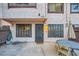 Private patio with outdoor seating, perfect for entertaining and relaxation at 4338 Caliente St # 11, Las Vegas, NV 89119