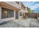 Secluded patio area perfect for outdoor dining and entertaining with privacy fence at 4338 Caliente St # 11, Las Vegas, NV 89119
