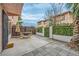 Private patio with lush landscaping and outdoor seating area at 4338 Caliente St # 11, Las Vegas, NV 89119