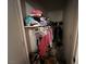 Deep closet providing essential storage, enhancing home organization with ample vertical space at 4555 E Sahara Ave # 166, Las Vegas, NV 89104