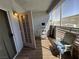 Bright and sunny patio with an open door and an outdoor chair at 4555 E Sahara Ave # 166, Las Vegas, NV 89104