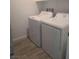 The laundry room includes a side-by-side washing machine and dryer at 7334 N Decatur Blvd # 6, Las Vegas, NV 89131