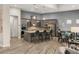 Gourmet kitchen boasts an island with seating, stainless appliances, and ample counter space at 10482 Calico Terrace Ave, Las Vegas, NV 89135