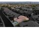 Aerial of well-maintained property with a beautiful backyard, desert landscaping and mature trees at 11763 Kingsland Ave, Las Vegas, NV 89138