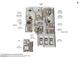 Detailed floor plan of property shows layout of the primary bedroom, kitchen, garage and casita at 11763 Kingsland Ave, Las Vegas, NV 89138