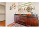 Bathroom featuring dual glass vessel sinks and dark wood cabinets at 1253 Country Club Dr, Laughlin, NV 89029