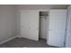 Bedroom closet with sliding doors and built in storage at 150 N Las Vegas Blvd # 1217, Las Vegas, NV 89101