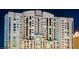 Exterior view of a high-rise building with abundant windows and a modern architectural design at 150 N Las Vegas Blvd # 2302, Las Vegas, NV 89101