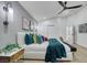 This stylish bedroom features a modern bed with an ensuite bathroom and a closet at 1594 Pontine Ct, Henderson, NV 89052
