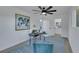 Bright office space features a stylish desk, modern decor, and a window view at 1594 Pontine Ct, Henderson, NV 89052