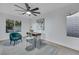 Bright office space features a stylish desk, modern decor, and a window view at 1594 Pontine Ct, Henderson, NV 89052