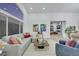 Open-concept living room featuring stylish decor, large window, and modern furnishings at 1594 Pontine Ct, Henderson, NV 89052