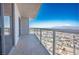 Balcony with tile flooring and glass railing offering stunning city views at 200 W Sahara Ave # 3312, Las Vegas, NV 89102
