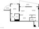 Detailed floorplan showcasing layout of bedrooms, bathrooms, kitchen, living spaces, and balcony at 200 W Sahara Ave # 3312, Las Vegas, NV 89102