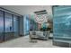 Chic lobby lounge area with elegant seating, modern lighting, and sleek design elements for a luxurious feel at 200 W Sahara Ave # 3312, Las Vegas, NV 89102