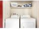 Convenient laundry room featuring modern washer and dryer at 2451 N Rainbow Blvd # 1016, Las Vegas, NV 89108