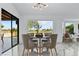 Bright dining area with large windows offering scenic views and access to the outdoor patio at 2652 Golfside Dr, Las Vegas, NV 89134