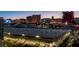 Aerial view of the city skyline at dusk at 2857 Paradise Rd # 2203, Las Vegas, NV 89109