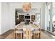 Open dining area showcasing elegant decor and seamless flow into living space and balcony at 2857 Paradise Rd # 2203, Las Vegas, NV 89109
