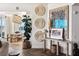 Stylish living room with herringbone floors, contemporary decor, and large windows at 2857 Paradise Rd # 2203, Las Vegas, NV 89109