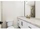 Well-lit bathroom featuring modern vanity, updated fixtures, and neutral finishes at 2937 Billy Casper Dr, Las Vegas, NV 89134