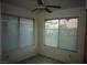 Breakfast nook with a ceiling fan and two large windows at 3041 Casey Dr # 101, Las Vegas, NV 89120