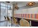 Modern dining space with stylish lighting and comfortable seating at 353 E Bonneville Ave # 181/281, Las Vegas, NV 89101