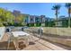 Charming outdoor dining area with barbecue and tables at 353 E Bonneville Ave # 503, Las Vegas, NV 89101