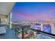 Balcony with expansive city views at 4381 W Flamingo Rd # 57306, Las Vegas, NV 89103