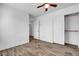 This bedroom boasts wood floors, closet, and natural light at 644 Chase Tree St, Las Vegas, NV 89144