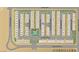 Aerial community map showcasing a planned residential area with multiple home sites at 654 Agate Bridge St, Las Vegas, NV 89138