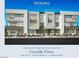 Modern three-story townhome with white and beige exterior, showcasing a contemporary design at 654 Agate Bridge St, Las Vegas, NV 89138
