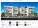 Modern three-story townhome with white and beige exterior, showcasing a contemporary design at 654 Agate Bridge St, Las Vegas, NV 89138