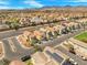 Community aerial shot showing the neighborhood's layout and mountain views at 8453 Cheerful Brook Ave, Las Vegas, NV 89143