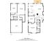 Detailed floor plan showcasing the layout of the home's two floors at 8453 Cheerful Brook Ave, Las Vegas, NV 89143
