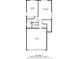 Detailed first floor plan showcasing the layout with garage, bath, and laundry at 8453 Cheerful Brook Ave, Las Vegas, NV 89143