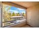 Enjoy outdoor views from this private balcony with a storage closet at 913 Duckhorn Ct # 201, Las Vegas, NV 89144