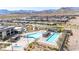 Luxury home community with swimming pools, modern amenities, and picturesque desert views at 916 Belleforte Ln, Las Vegas, NV 89138
