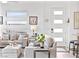 Bright living room featuring modern furnishings, neutral decor, and ample natural light at 916 Belleforte Ln, Las Vegas, NV 89138