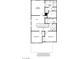 Detailed floor plan showcasing the layout of the second floor, including the bedrooms and bathrooms at 9548 Hinson St, Las Vegas, NV 89139