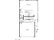 Detailed floor plan showcasing the layout of the first floor, including the kitchen and garage at 9548 Hinson St, Las Vegas, NV 89139