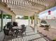 Inviting covered patio with pergola, outdoor seating, and stylish decor for relaxing or entertaining at 2212 Marble Gorge Dr, Las Vegas, NV 89117