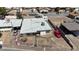 Aerial view of the property showing the home's layout, yard space, and neighborhood surroundings at 326 W Basic Rd, Henderson, NV 89015