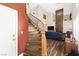 Welcoming entryway leads to a living room with hardwood floors and a staircase at 5492 Royal Vista Ln, Las Vegas, NV 89149