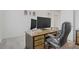 Office space with hard surface flooring and a large desk, perfect for working from home at 789 Goodman Cove St, Henderson, NV 89011