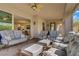 Spacious outdoor patio with comfortable seating and outdoor dining area at 789 Goodman Cove St, Henderson, NV 89011