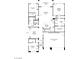 Layout featuring a three-car garage, open-concept living, kitchen, covered patio, and primary suite, bedrooms and bathrooms at 12382 Tudor Arch Dr, Las Vegas, NV 89138