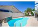 Enjoy the sun in this backyard oasis with a private pool and a covered patio area at 315 Barletta Ave, Las Vegas, NV 89123