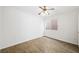Bedroom features hardwood floors, window, and standard outlets at 315 Barletta Ave, Las Vegas, NV 89123